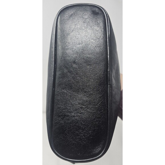 Vintage Oroton Australian Genuine Cowhide Black Leather Purse Satchel Crossbody - Picture 4 of 16